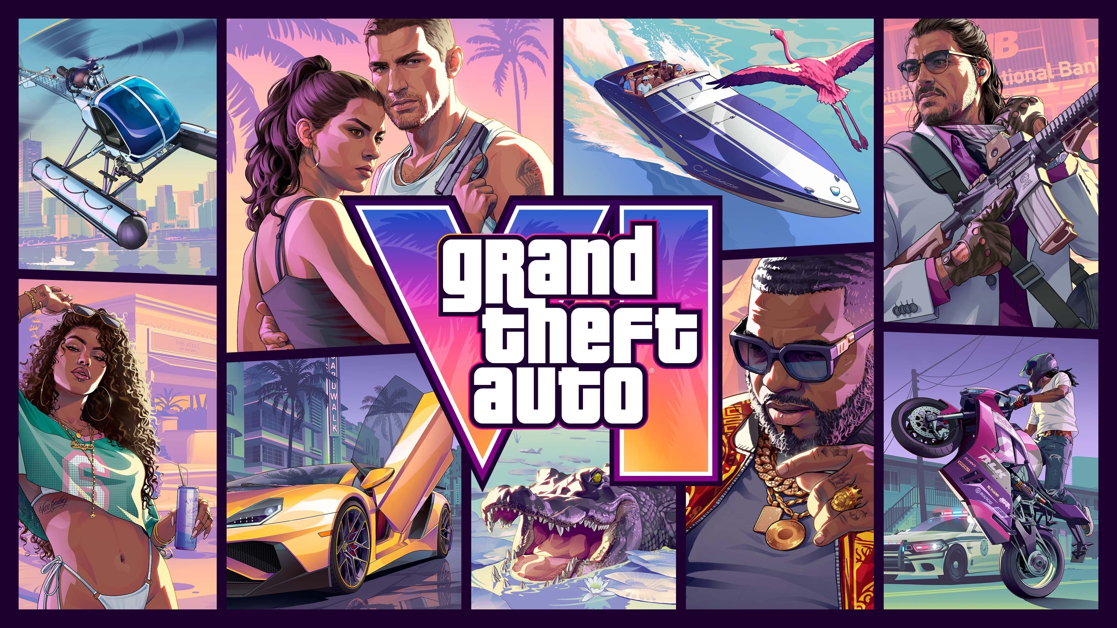 Official Grand Theft Auto VI artwork from Rockstar's pre-order announcement